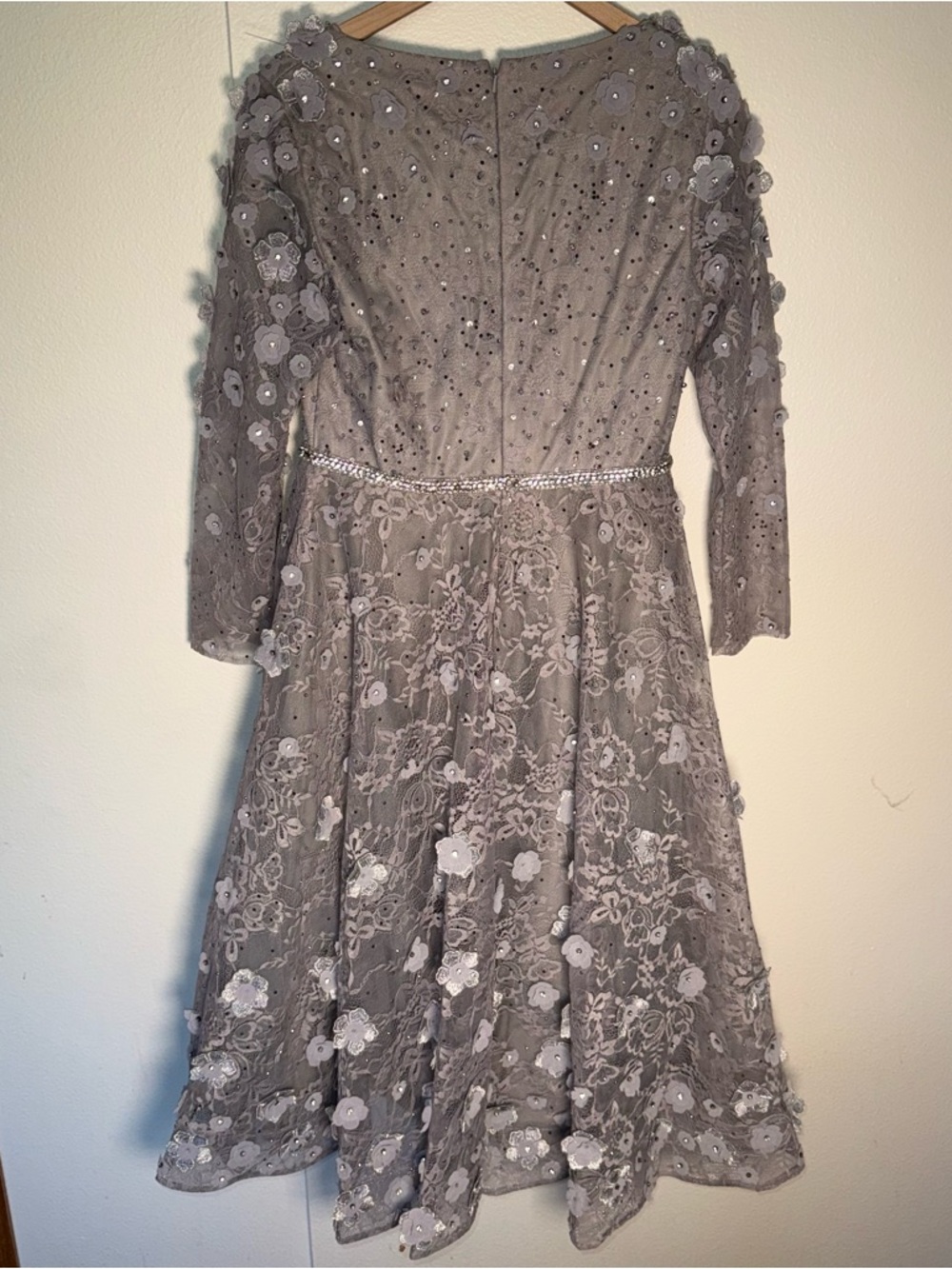 NWT MAC DUGGAL Floral Embellished Lace A-Line Cocktail Dress (Style #67387) 10 - Picture 16 of 16